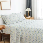 Kacemoo Queen Bed Set 4PC Boho Pattern Blue Floral. Fixed Price $41.58.