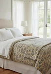 Waverly Toile Sweet Pastimes Yellow Blue Reversible Double Comforter. Fixed Price $68.00.