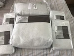 6PC Hudson Park Bedding Edienne King Duvet Cover SEASPRAY+4 Shams+pillow, $1060. Fixed Price $429.00.