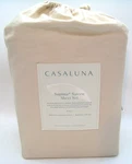 Casaluna 500 Thread Count Supima Sateen Solid Sheet Set Full Size, Natural. Fixed Price $31.95.