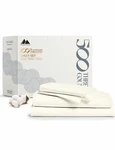 Mayfair Linen 100% Cotton Bed King Set 500 Thread Count 4 Pc Ivory. Fixed Price $49.99.