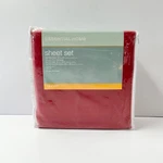 Nip Essential Home Queen Sheet Set Fire Engine Red. Fixed Price $24.99.
