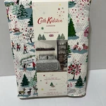 Cath Kidston Full Sheet Set Shine Bright Cream Christmas Winter Village Cotton. Fixed Price $48.00.