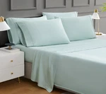 Hotel Signature Egyptian Cotton 400 Tc 6-PIECE Sheet Set Misty Blue King. Fixed Price $39.95.