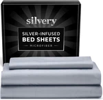 Luxury Silver Infused Bed Sheets Soft, Breathable & Self-cleaning Comfort. Fixed Price $93.99.