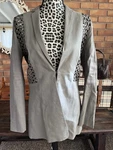 Elie Tahari Becky Cutout Linen Blend Blazer (8) Doe (gray) Color Msrp $428. Fixed Price $39.99.