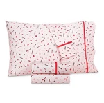 Martha Stewart Whim 100% Cotton 250TC Makeup Sheet Set Fitted & Flat Twin Case. Fixed Price $39.94.