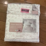 Noble Sanctuary 4PC Queen Pink Bow Coquette Sheets Set *missing 2 Pillowcases. Fixed Price $39.00.