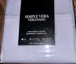 New Simply Vera Wang King 4 Pc 600 Tc Pima Sheet Set - Periwinkle. Fixed Price $139.95.
