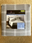 Cuddl Duds Flannel King Sheet Set Gray And Ivory Plaid 100% Cotton Kohl New. Fixed Price $59.00.