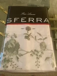 Sferra Standard Pillow Cases Pair Rosina 3125 White With Green Floral. Fixed Price $199.98.