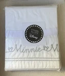 Ethan Allen Minnie Mouse Twin Sheet Retired White/silver Embroidered New. Fixed Price $33.93.