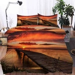 Orange Lakeside 3D Printing Duvet Quilt Doona Covers Pillow Case Bedding Sets. Fixed Price $150.17.