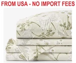 Tranquil Blossom Premium Smooth Wrinkle-free Sateen Bed Sheet Set Antique Beig. Fixed Price $122.90.