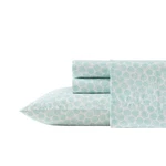 Laura Ashley Margate Shells Cotton Blue & White Sheet Set. Fixed Price $69.99.