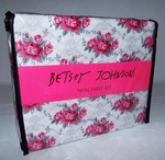 New Betsey Johnson Skull Trellis Sheet Twin Crossbones Roses Pink Gray. Fixed Price $27.61.