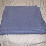 Ralph Lauren Classic Blue Gingham Twin Flat Sheet Boy's Room Cottage Core Nwot. Fixed Price $15.99.