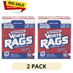 2PK Toolbox Professional White Rags (200 Sheets; 10" 11" Size Disposable. Fixed Price $28.99.