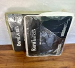 2 New Vintage Ralph Lauren Queen Flat Sheets (irregular). White/green (bayleaf). Fixed Price $58.15.