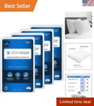 Pillow Protectors Queen Set Of 4 Moisture Wicking Allergy Cover Safe Sleep. Fixed Price $33.47.