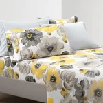 Lush Decor Leah Yellow Gray Floral Queen Sheet Set 6 Piece Bedding. Fixed Price $70.59.