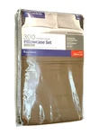 Better Homes & Gardens King Pillow Case Pair 20 X 40" Cotton Clay Beige 300 Tc. Fixed Price $13.97.