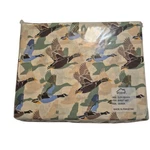 New Alcove Queen Size Duck Season Sheet Set Tan Blue Brown Print. Fixed Price $49.99.