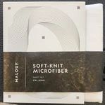 New Malouf Woven Microfiber King Sheet Set 4PC White Percale Fitted Corners. Fixed Price $39.00.