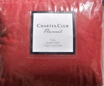 Charter Club Flannel, Full Sheet Set, Red. Fixed Price $85.99.