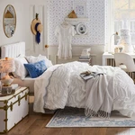 Pottery Barn Teen Loveshackfancy Embroidered Scallop Sheet Set. Fixed Price $79.50.