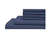 Downing Lane Microfiber Solid 5-PIECE Bonus Sheet SET-NAVYT4101876. Fixed Price $23.99.