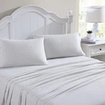 Laura Ashley Flannel Sheets King Size, Chelsie Vine Grey, Anti-pilling New!. Fixed Price $60.00.