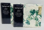 Vtg 2- Springmaid Iron Percale Twin Fitted Sheet Green Ivy Made Usa Nos New. Fixed Price $34.29.