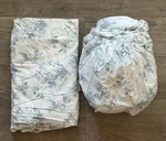 Rachel Ashwell The Farmhouse Fitted & Flat Sheet Full Blue Floral Cotton 2 Pc. Fixed Price $23.50.