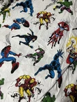 2 Pottery Barn Kids Marvel Comic Avengers Twin Sz Flat Sheets Cotton Superheroes. Fixed Price $30.00.