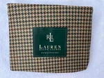 Ralph Lauren Edgefield Houndstooth Olive Queen Deep Fitted Sheet Rare. Fixed Price $399.99.