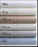 Hudson Park 800TC Solid Sateen Queen Flat Sheets In Ivory T7006. Fixed Price $139.75.