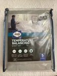 Nwt Sealy Temperature Balancing Gray 100% Cotton 4 Piece Sheet Set Size Queen. Fixed Price $32.00.