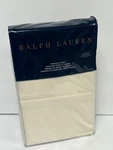 Ralph Lauren Rl 464 Solid Cotton Percale Regatta Cream Twin Flat Sheet Nip $90. Fixed Price $45.00.